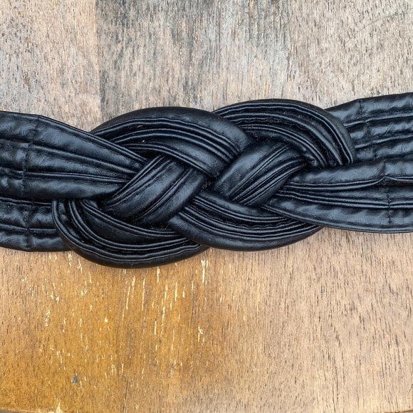 🍁309-You Are Rad ❤️ Vintage 80s Infinity Braided Cinch Belt - Picture 5 of 5